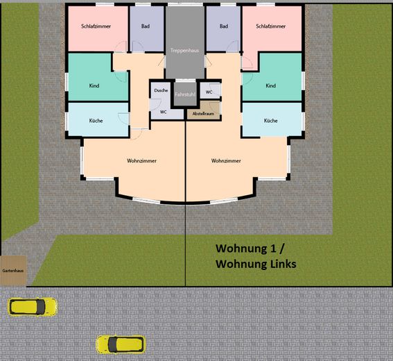 Grundriss - Wohnung 1