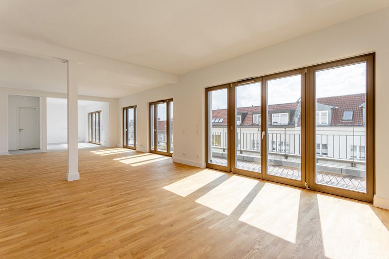 H9-Penthouse 1 → Luxuriöses Penthouse mit Dachterrasse und Panoramablick – Wohnzimmer