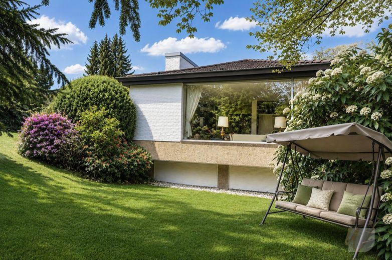 "Ein Traum von Zuhause auf 1.190 m² Grundstück - Großzügigkeit, Ruhe und Potenzial vereint". – Rückansicht Haus