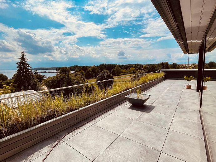 Uneinsehbare Dachterrasse