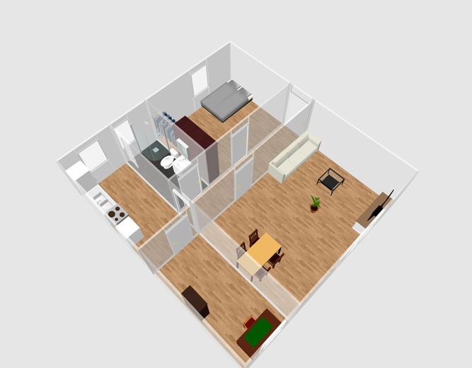 Gemütliche 3-Zimmer im 1.OG in ländlicher Grünlage – Grundriss