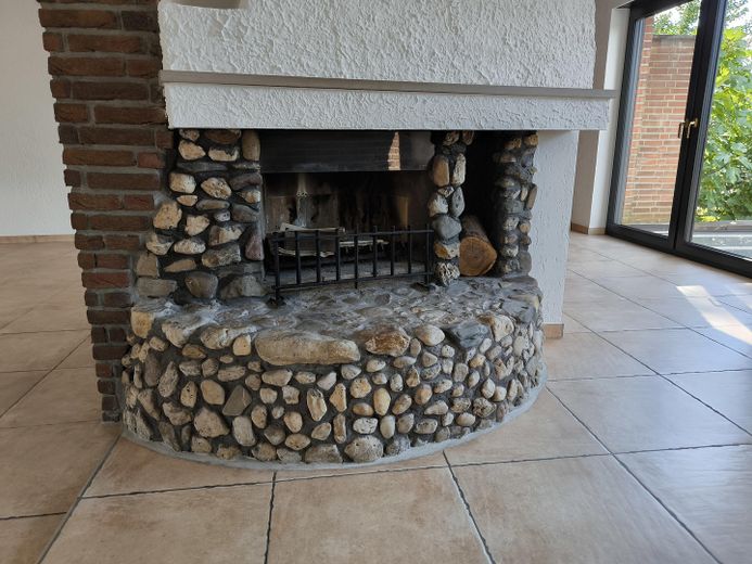 Kamin im Wohnzimmer