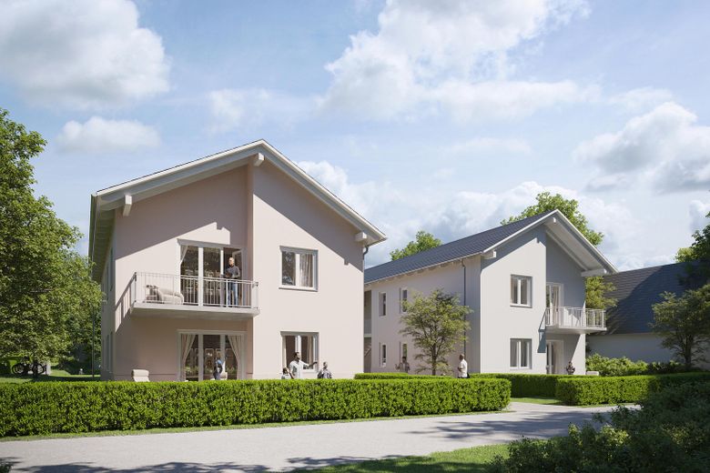 4-Zimmer-Familienparadies: Neubau-Erstbezug mit 2 Bädern, Privatgarten und eigenem Stellplatz! – Straßenansicht
