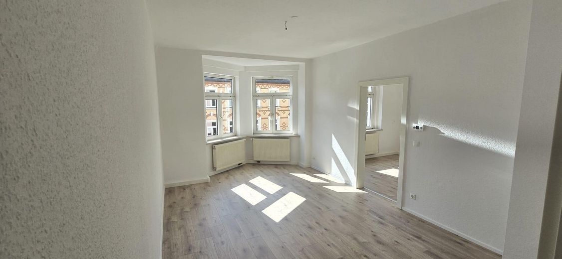 Neu sanierte 2-Raum Wohnung im Zentrum von Rodewisch – Wohnzimmer
