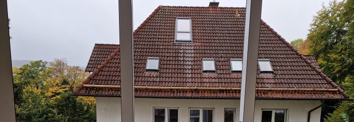 Überdachter Balkon