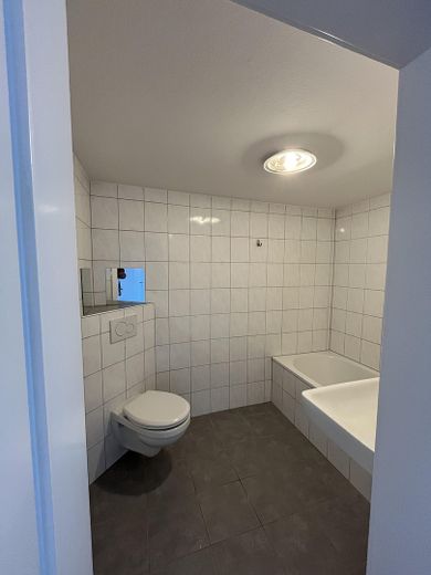 Helle sanierte 3-Zimmer-Wohnung mit zwei Balkonen in Rheinnähe – Bad