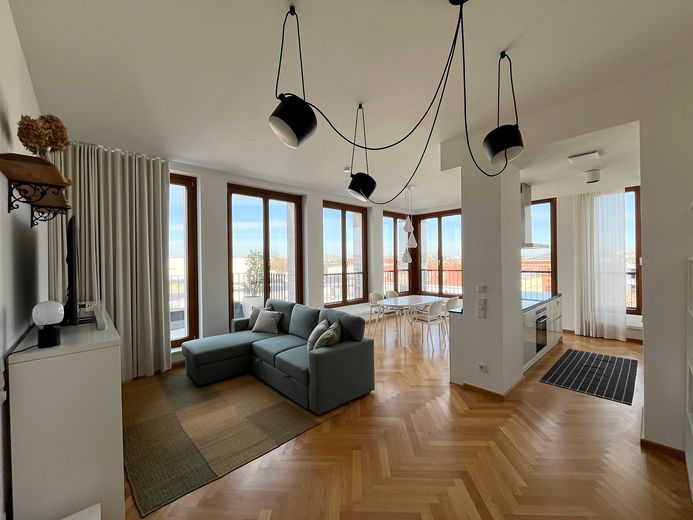 Wohn- und Essbereich mit Küche