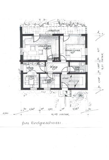 2-Generationen-Haus mit zusätzlicher Einliegerwohnung in Bad Wörishofen – Grundriss EG