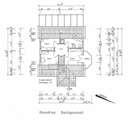 Casa unifamiliar atractiva con amplia parcela y perspectivas de futuro cerca de Marburgo – Obergeschoss