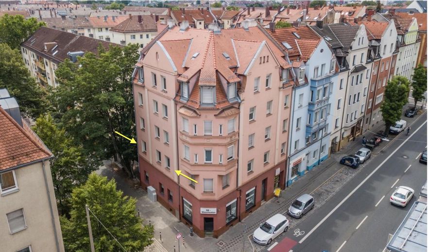Appartement de 2 pièces rénové et éventuellement meublé – Außenansicht