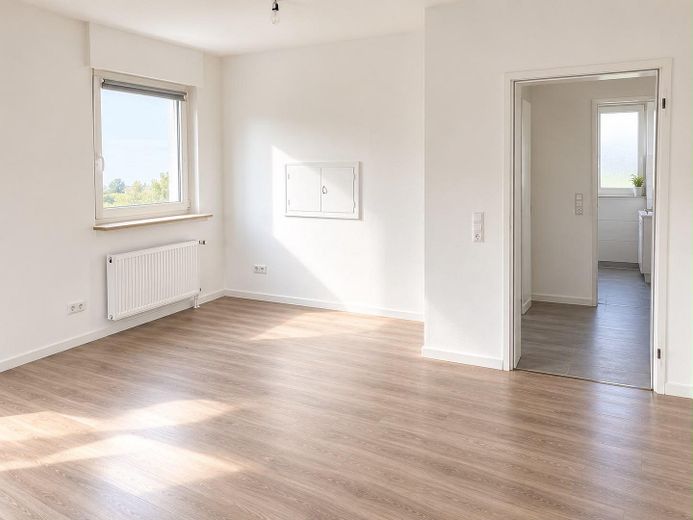 Moderno appartamento di 3 locali di 74 m² in posizione centrale a Verl – Wohnzimmer -Beispiel