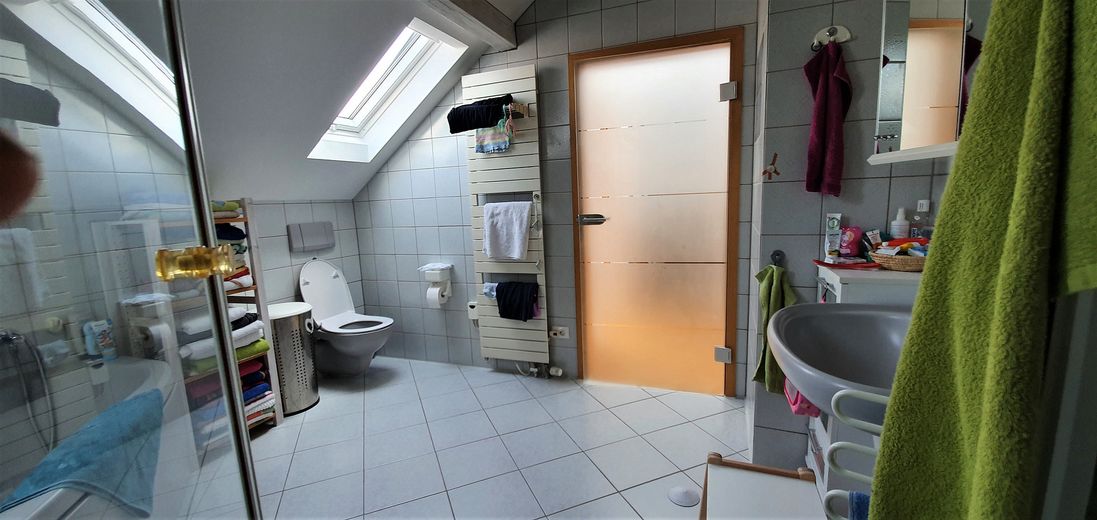 Viel Platz für die Familie am Marienbergpark – 160 m², 6 Zimmer, 2 Bäder, Südbalkon & Garage – Großes Bad in 2. Ebene