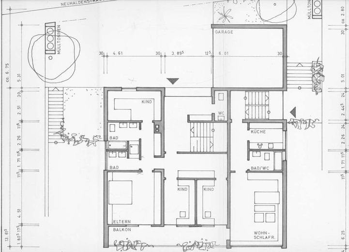Casa progettata da un architetto a mezza collina – Grundriss OG