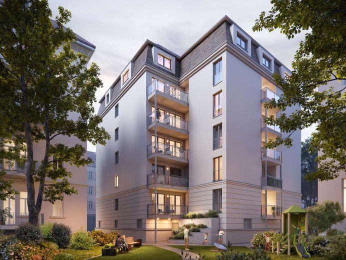 4-Raum-Wohnung in KfW40-Neubauprojekt in der Südvorstadt mit Balkon und Bad mit Wanne & Dusche – Foto 1