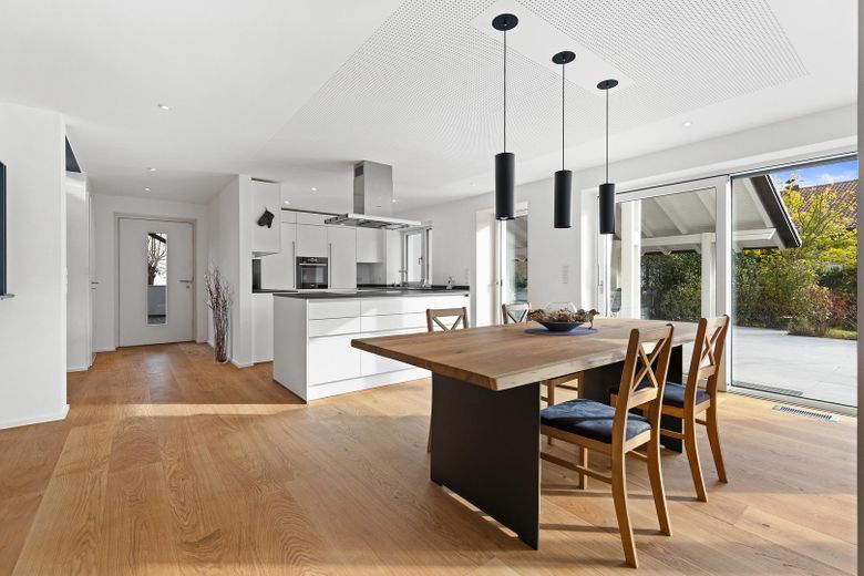 Blick Eingang Küche Essen