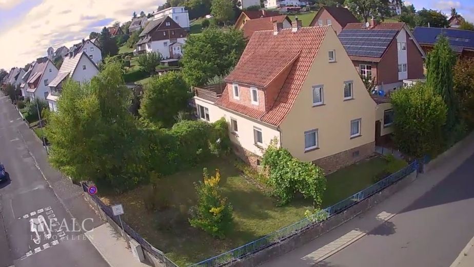 Hausansicht vorne von oben