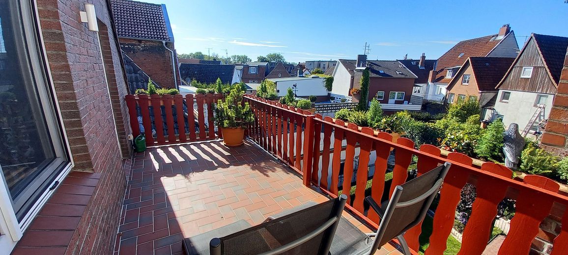 Glückstadt Zentrum Wohn u. Geschäftshaus provisionsfrei – Balkon 2. Obergeschoß