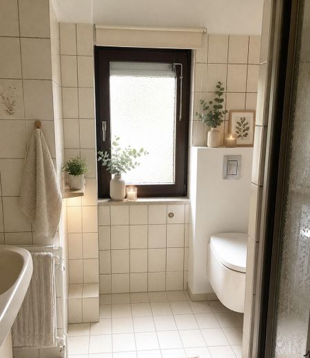 हैम्बर्ग का नगीना - सपनों के बगीचे वाला शहरी एकल-परिवार घर – Badezimmer mit Dusche