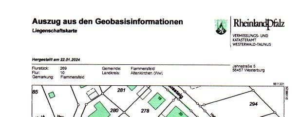 Lageplan Baugebiet