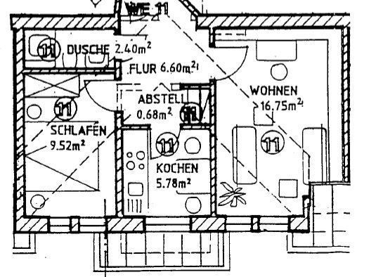 Gemütliche und vermietete DG 2-Zimmer mit Laminat und EBK in guter Lage – Grundriss_Beeth13_dgmi