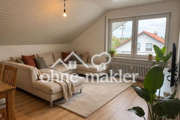 4 Zimmer Dachgeschosswohnung mit neuer Küche