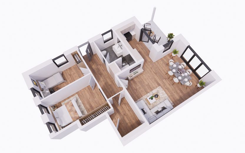 Ihr Haus-im-Haus-Erlebnis: Erdgeschosswohnung mit Süd-Terrasse, Garten & Designküche – Foto 7