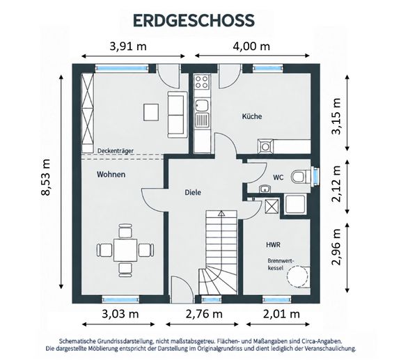 UNA CASA in cui sentirsi bene: casa unifamiliare a Magdeburg-Ottersleben – Erdgeschoss