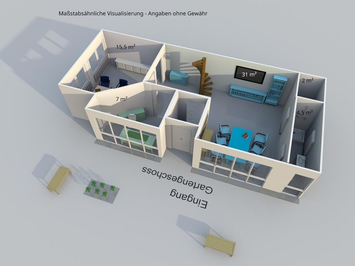 3D Gartengeschoss