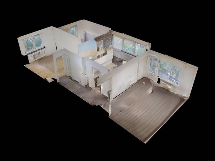 Attraktive, helle 3-Zimmer-Wohnung in Kaarst – 3D-Ansicht-Grundriss