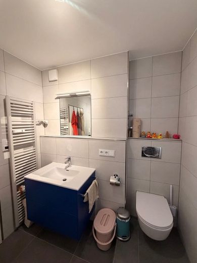 Helle 3-Zimmer-Wohnung mit Südost-Balkon, TG-Stellplatz in Bahnhofsnähe in Esting – Neues Badezimmer