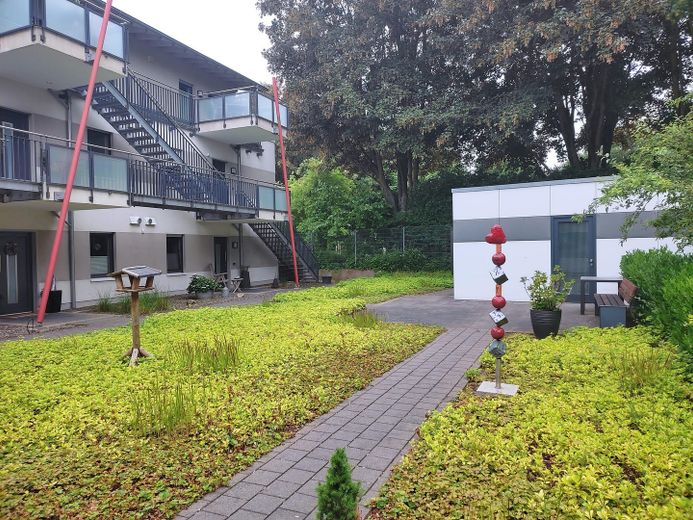 80m² Wohnung in Kleve-Materborn Wohnraum Klimatisiert – Blick auf die Nordseite