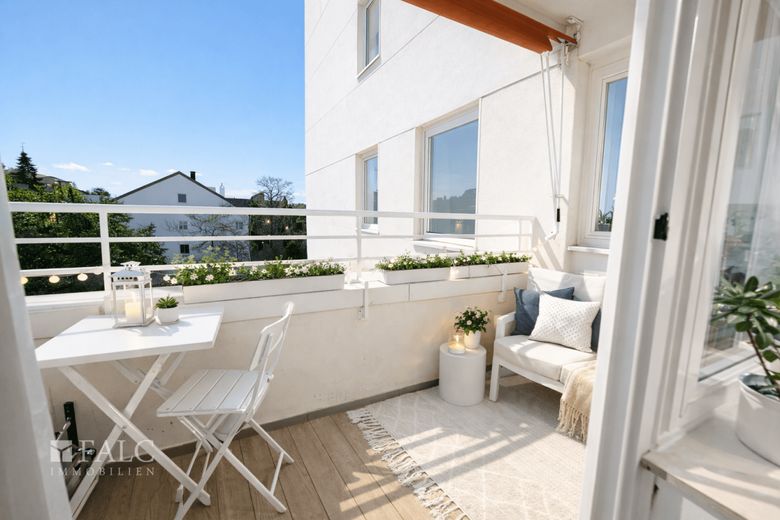 Gepflegte 1-Zimmer-Wohnung mit Balkon - vermietet und ideal für Kapitalanleger – Balkon - Ki