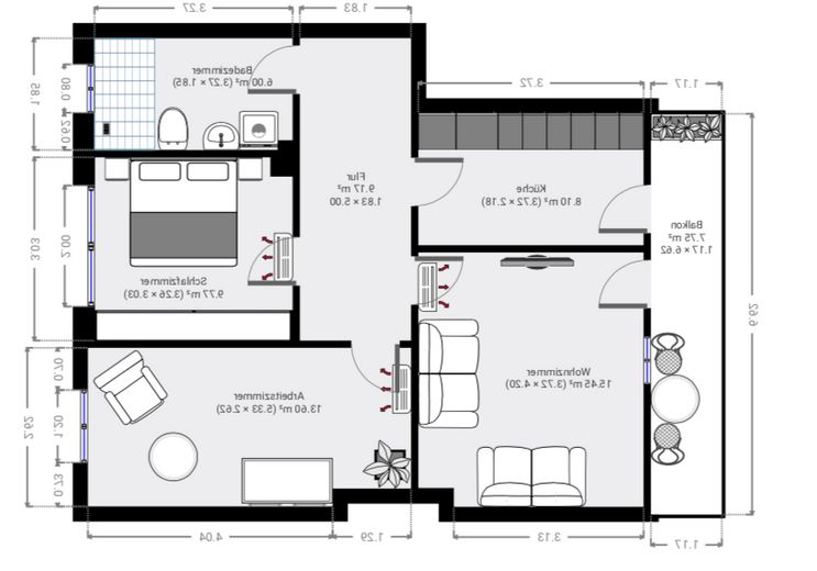 Klimatisierte und Vollständig renovierte Wohnung mit 3 Zimmern, Balkon und Einbauküche in Düsseldorf – Foto 28