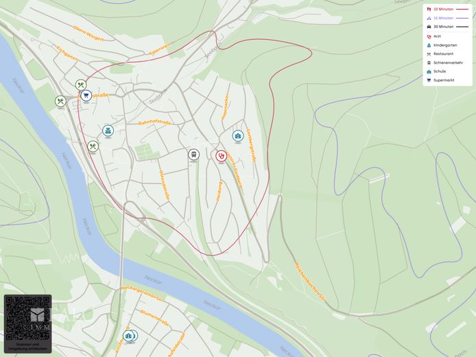 Sonniges Hanggrundstück mit traumhafter Aussicht – Lageplan