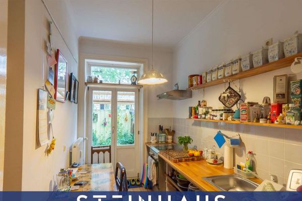 Vermietete 3-Zimmer-Altbauwohnung mit eigenem Garten