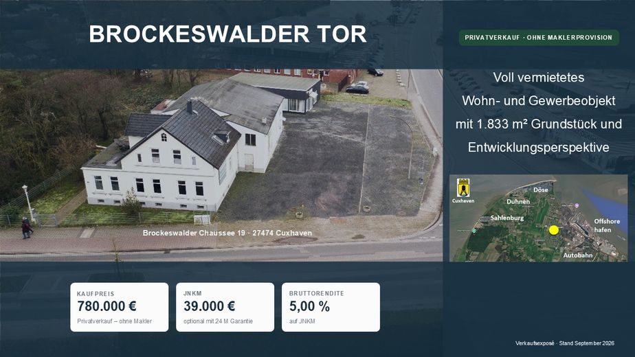 Gewerbeobjekt Wohnobjekt Grundstück Halle Haus Provisionsfrei – Cover - Brockeswalder Tor