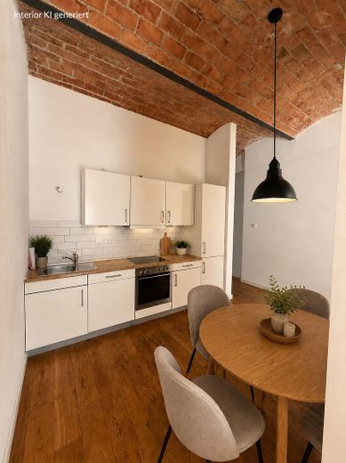 Historisches Loft in der Sternecker Brauerei | Für Singles, Paare oder als 3-Zimmer-WG geeignet – Küche