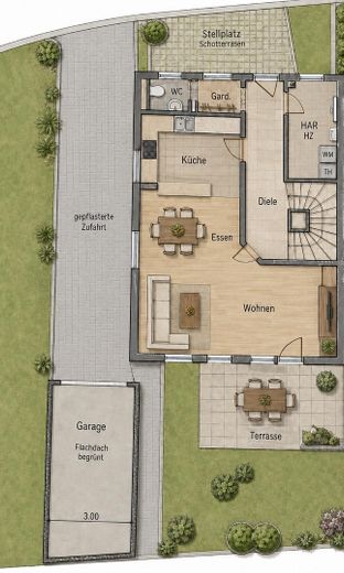Moderne Doppelhaushälfte mit Garten in Bietingen – Foto 26