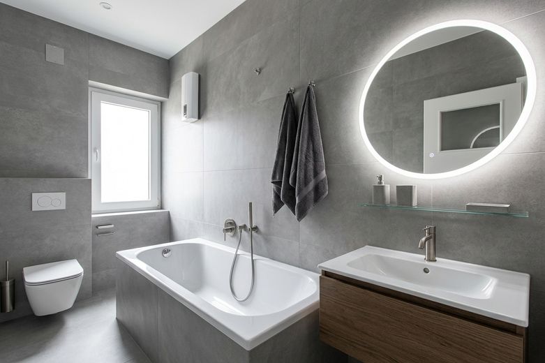 First occupancy after complete renovation: Bright 82 m² apartment with communal garden in Essen-Huttrop – Badezimmer