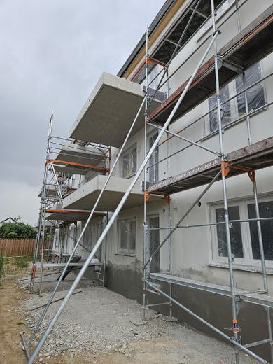 Balkon von außen