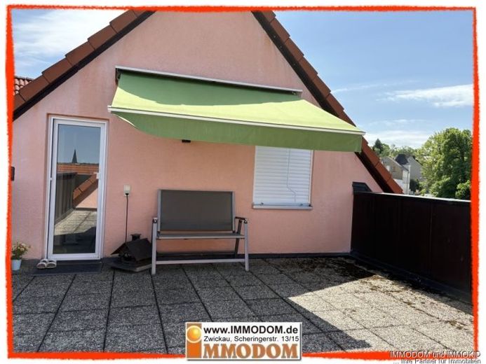 4-Zimmer-Dachgeschoss-Maisonetten-Wohnung mit großer Dachterrasse sowie Markise und Einbauküche zu verkaufen! – Foto 1