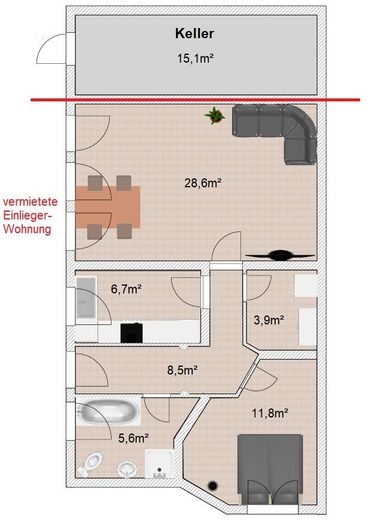 Untergeschoss/Einliegerwohnung