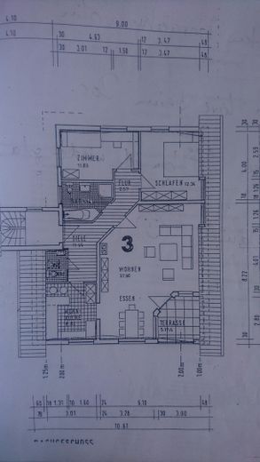 3,5-kamerappartement op de bovenverdieping met fantastisch uitzicht – Grundriss