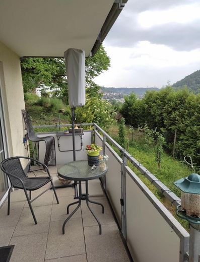 Blick vom Balkon