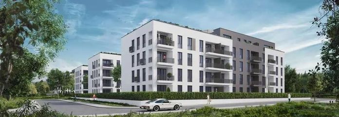 Appartement 3 pièces comme neuf, entièrement meublé, avec balcon et cuisine équipée à Neu-Isenburg Ost – Hausansicht