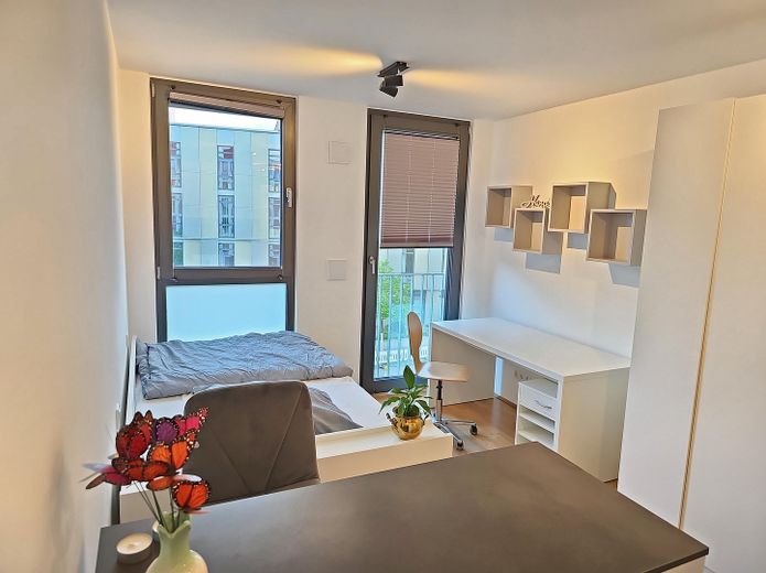 möblierte Neubauwohnung in zentraler Lage – Arbeitsplatz