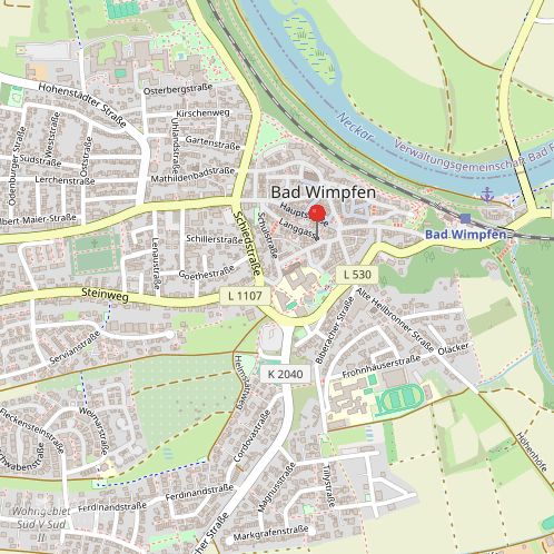 Charmantes Einfamilienhaus in zentraler Lage von Bad Wimpfen - FALC Immobilien Heilbronn – Lage