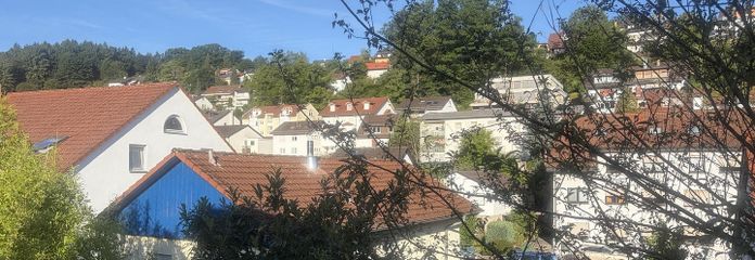 Blick vom Balkon
