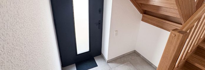 Treppenhaus mit Stellfläche