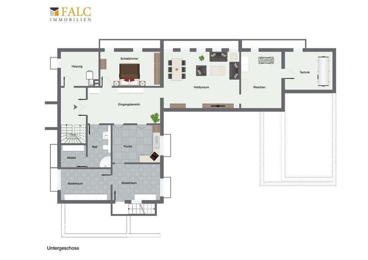 Schöner Freistehender Bungalow mit sonnigem Gartengrundstück in Pulheim! – Grundriss Untergeschoss